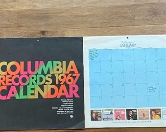 1967 Columbia records calendar