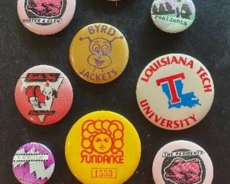 Vintage the residents pins, Holiday in Dixie pin...