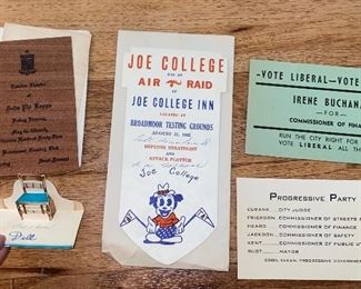 Vintage paper ephemera