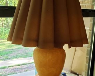 Vintage amber lamp