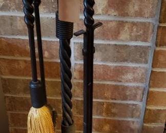 Wrought Iron fireplace tools