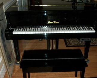 ***BIN***  Pearl River Electronic Player Baby Grand Piano with Bench and paperwork. If you go to my Facebook business page; Estate Sales By Holy - Fruitland Park you can see my post where I have it playing.