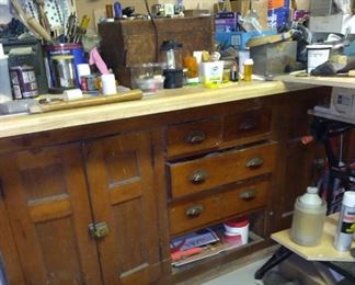 Vintage wooden cabinet is **SOLD**.