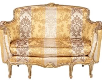 Lot 146 Louis XV Style Belle Epoque  Settee $700 - $800