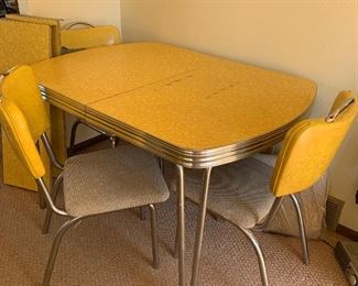 1950s formica and chrome dining set