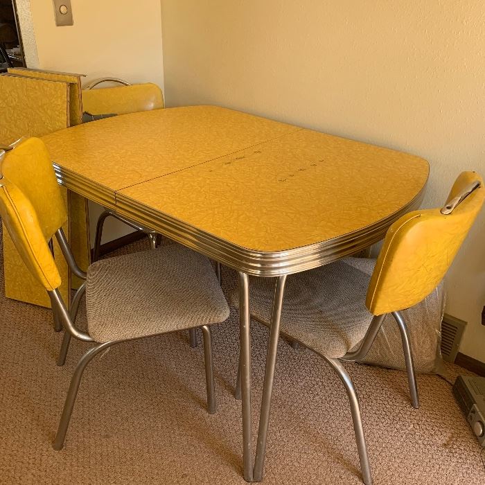 1950s formica and chrome dining set