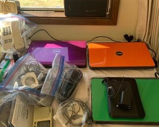 Various laptops, Nook, vintage electronics
