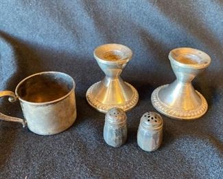 024M Sterling Silver Candlestick Holders And More