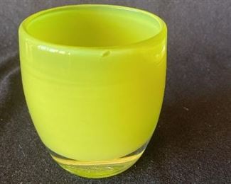 040 Glassybaby Candle Holder Hidden Moss