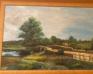 087m Framed Oil Painting