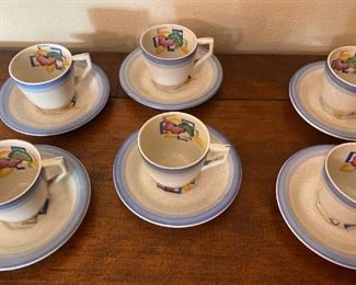 091m Ridgway Demitasse Teacups And Saucers
