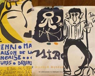 115m 1950s Cultural Posters John Greaser Joan Miro Matisse