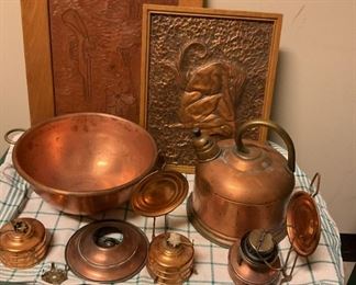 208G Hand Tooled Copper Leather Pictures