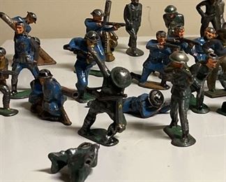 275 Barclay Metal Military Figurines etc