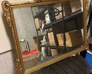 277 Gold Trim Mirror