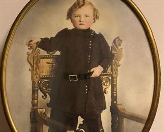 281 Little Boy Picture in Frame