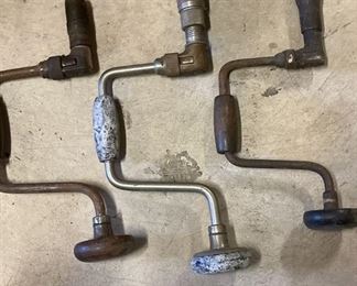 284 Vintage Hand Drills And Bits