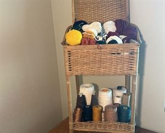 312 Yarn With Wicker holding Basket