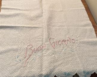 316 Buon Pranzo Buon Giorno Home Made Table Cloths