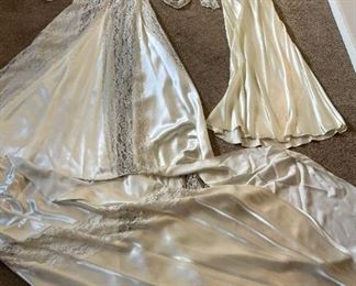 324 Wedding Dress Wtrain And Head Piece