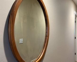 331 Oval Wood Mirror