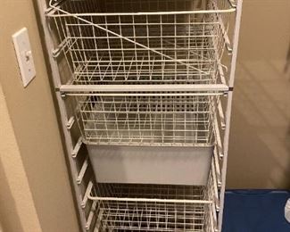 356 Three Laundry Storage racks with Drawers