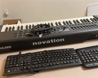 Novation ImPulse 61 keyboard; also computer keyboards