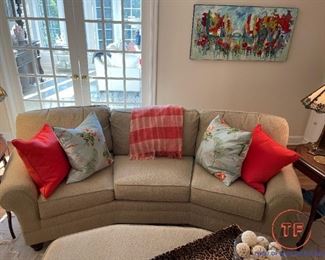 FAIRFIELD Curved Sofa with Matching Ottoman