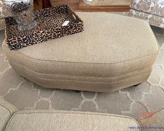 FAIRFIELD Curved Sofa with Matching Ottoman