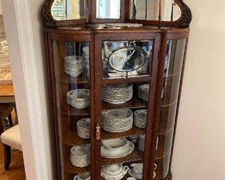 Antique CORNER Curio Display Cabinet