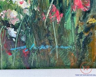 Original Signed Oil on Canvas in Gold Gilt Frame