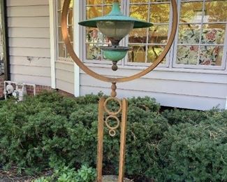 Large Metal Ornate Bird Feeder