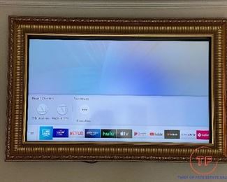 LCD Smart TV with Custom Motorized Art Cover and Frame
