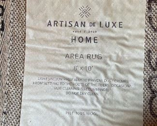 ARTISAN DE LUXE 8’ X 10’ Area Rug - 100% Wool Pile