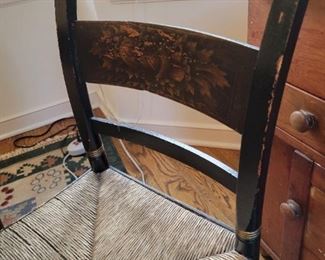 A set of 4 vintage stenciled chair by Hitchcock.