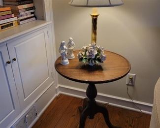 Baldwin Brass Table Lamp. Tilt Top Table.