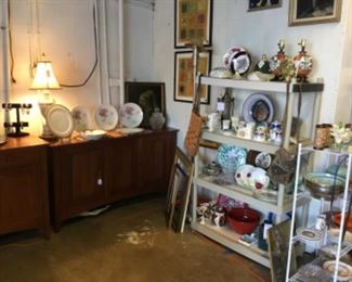 Glassware, plates, dishes and collectibles