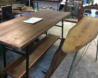 Table, wood ironing board