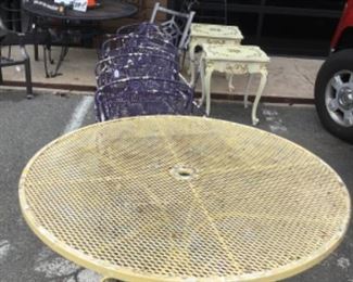 Vintage Wrought Iron Patio Set