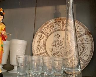 Midcentury modern drink set