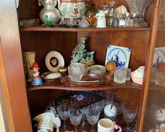 Treasures in the corner cupboard