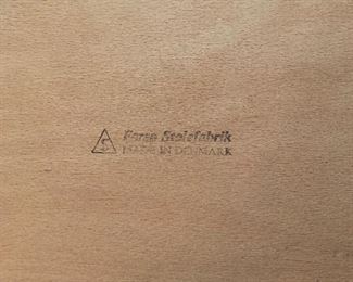 Farso Stolefabrick Danish Modern chairs -6, original oatmeal fabrick, made in Denmark