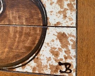 MidCentury modern dining table, approx 90x34