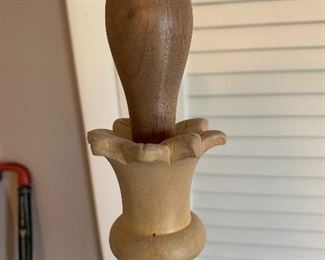 Carved walking stick