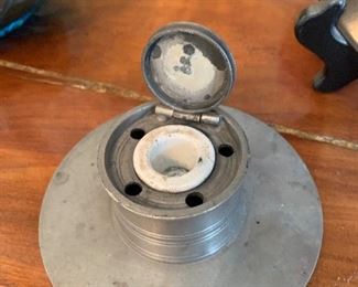 Pewter ink well