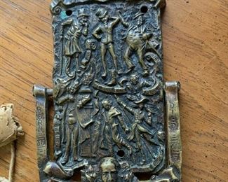 Charles Dickens brass door knocker
