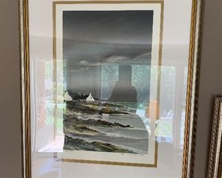 signed and numbered seascape