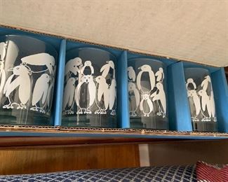 NIB penquin bar glasses