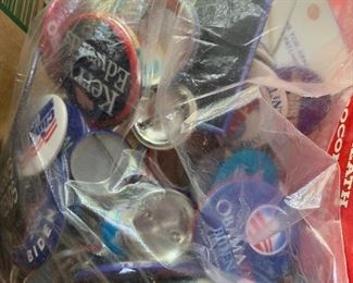 Democrat political buttons