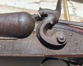 Antique Colt double barrel shotgun